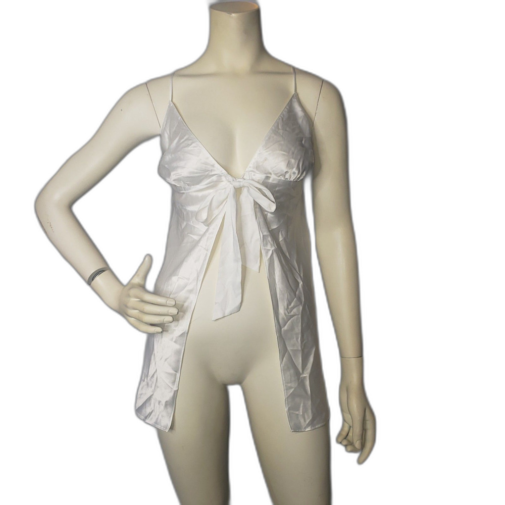Vintage Y2K Victorias Secret White Bridal Negligee Babydoll Nighty Womens XL